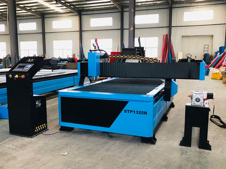 盈利型 4x8 帶旋轉管切割器的數(shù)控等離子切割工作臺套件