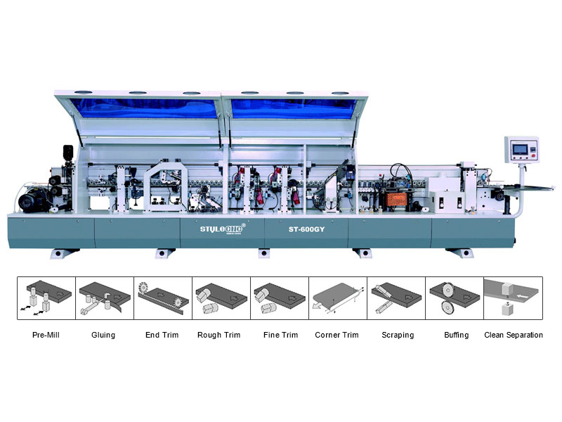 工業級全自動木工封邊機 ST-600GY 工業級全自動木工封邊機 ST-600GY