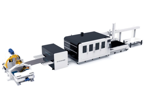 自動卷料送料激光落料線及切割系統(tǒng) 自動卷料送料激光落料線及切割系統(tǒng)
