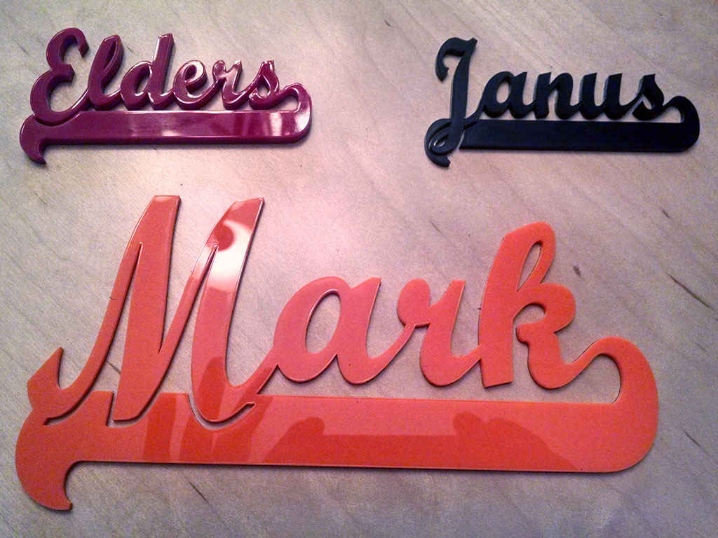 亞克力激光切割機樣品