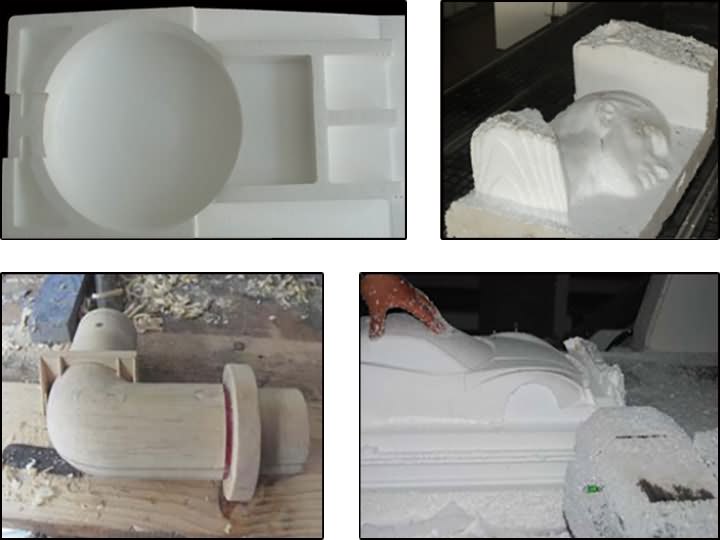 四軸自動換刀數控木工雕刻機樣品