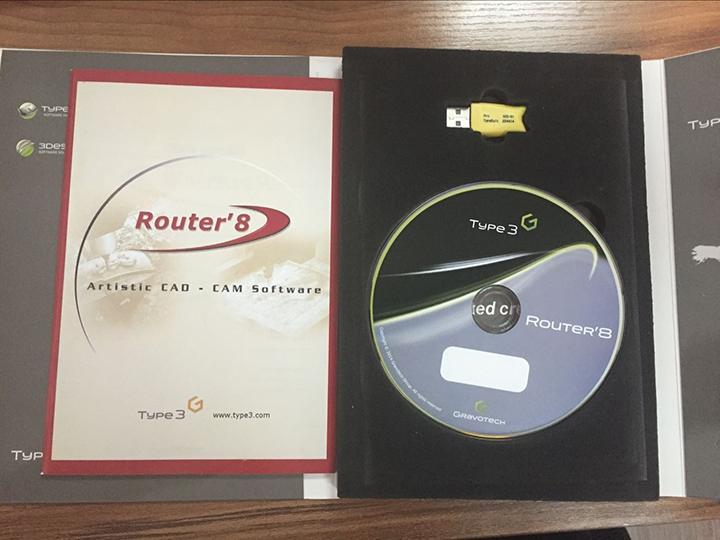 數(shù)控雕刻刻機軟件 Type3 Router8 - 3D CAD / CAM軟件