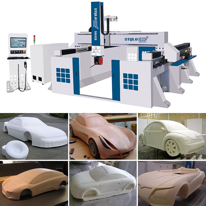 五軸數控雕刻機的車身制造項目