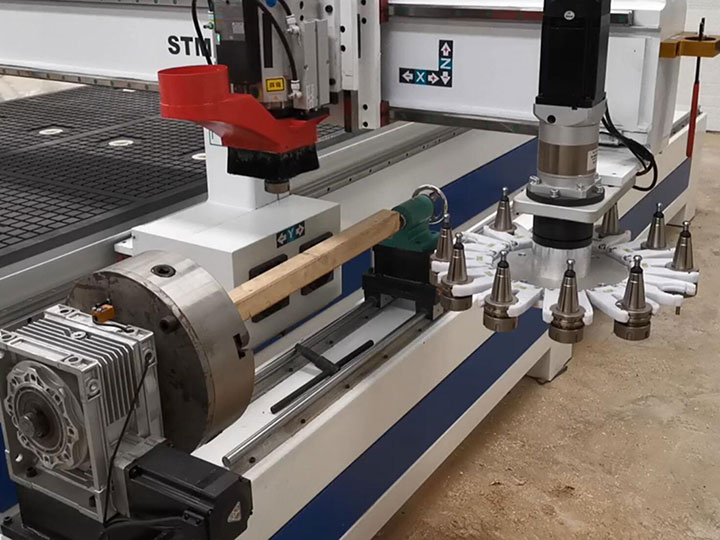 數控木材加工中心第 4 旋轉軸 數控木材加工中心第 4 旋轉軸