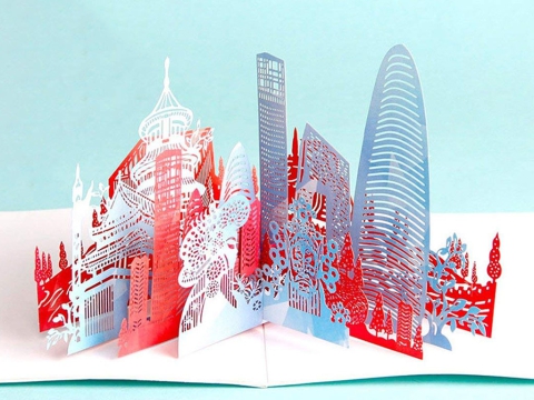 3D動態 CO2 賀卡激光打標機