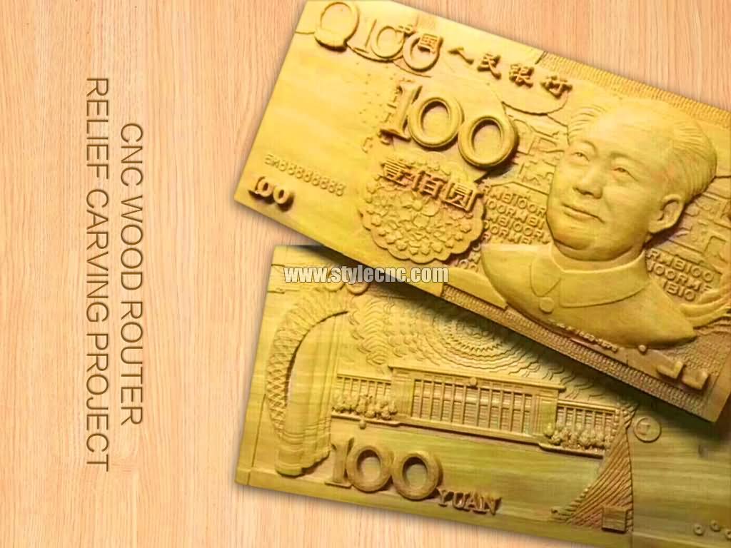 用于浮雕項目的木工數控雕刻機