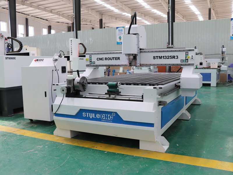 STM1325-R3 帶第四軸旋轉工作臺的數控木工雕刻機 STM1325-R3 帶第四軸旋轉工作臺的數控木工雕刻機