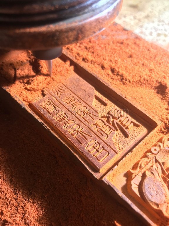 小型數控雕刻機的木標牌雕刻項目