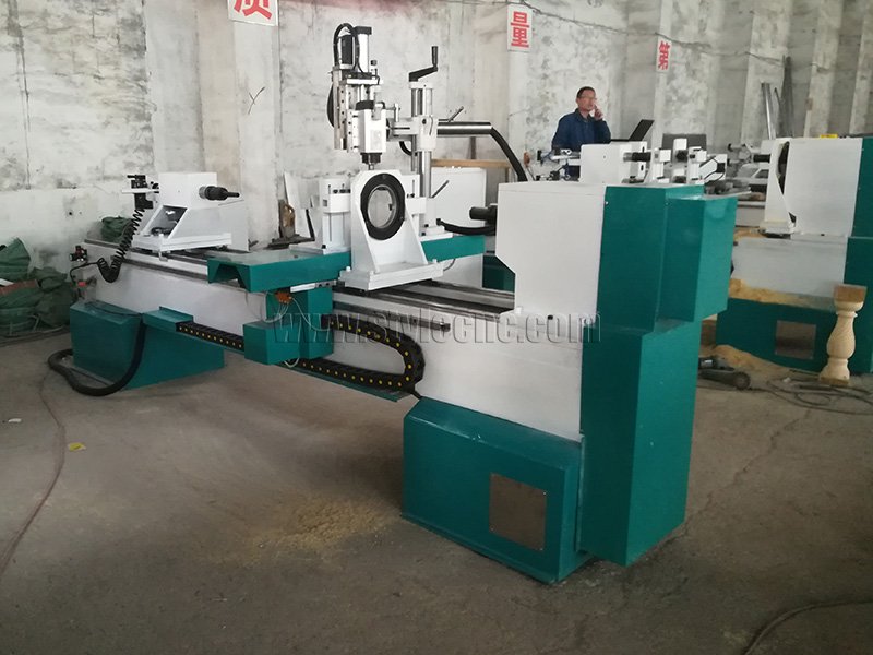 四軸數(shù)控木工車床 3D 車削、銑削、拉削