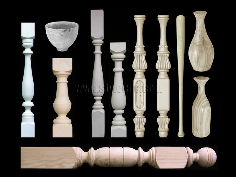 四軸數(shù)控木工車床 3D 車削、銑削、拉削