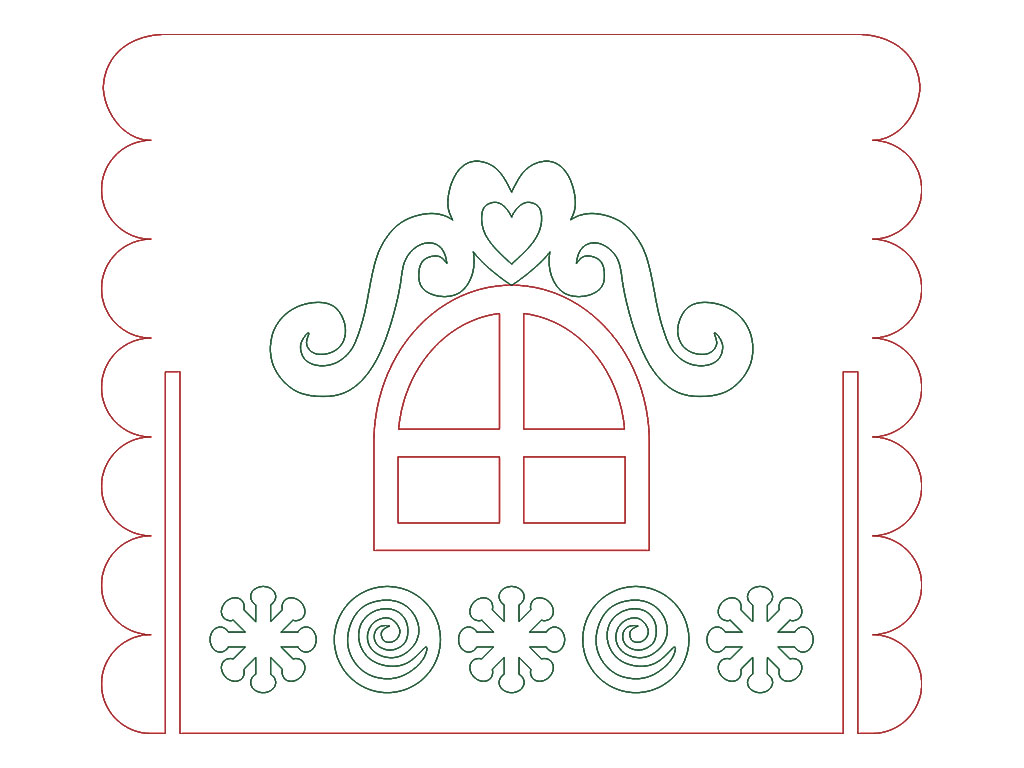 激光切割 3D 姜餅屋設(shè)計