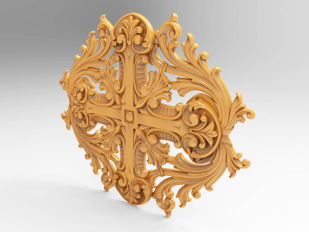 數控雕刻刻機表 3D 木質裝飾模型 STL 檔