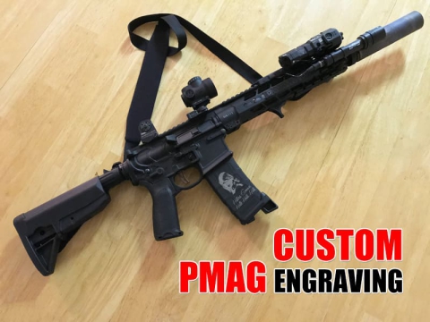 如何使用激光點畫機為槍支定制PMAG？