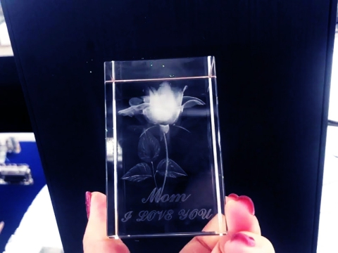 3D 用于氣泡圖制作的地下激光水晶雕刻機