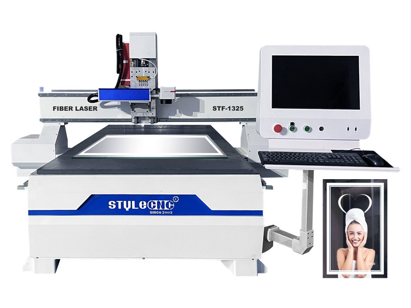 全尺寸 4x8 用于制作 LED 鏡子的光纖激光雕刻機(jī)