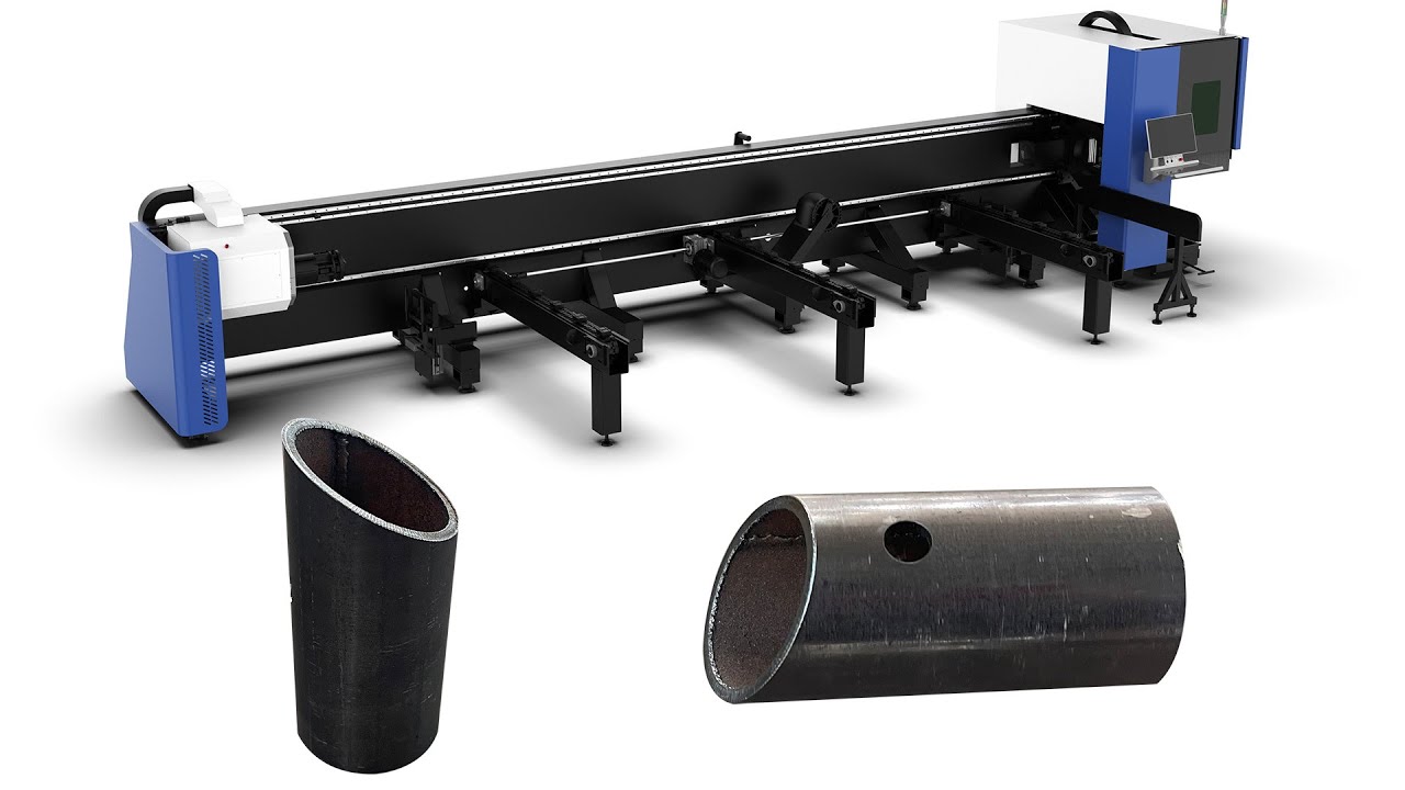帶自動送料系統的數控金屬激光切管機