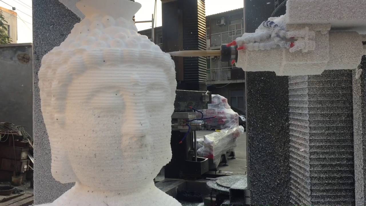 適用于佛像和雕塑的四軸石材數(shù)控機床