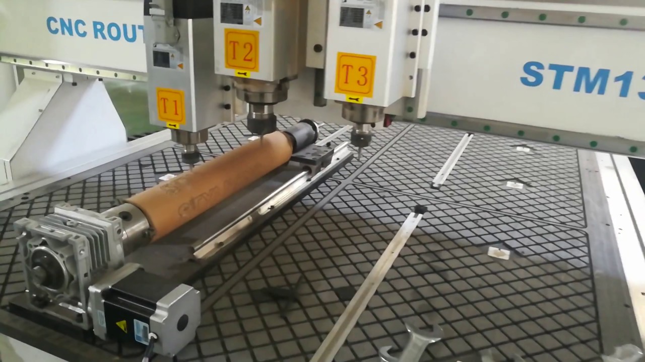 帶車床附件的氣動自動換刀數(shù)控雕刻刻機