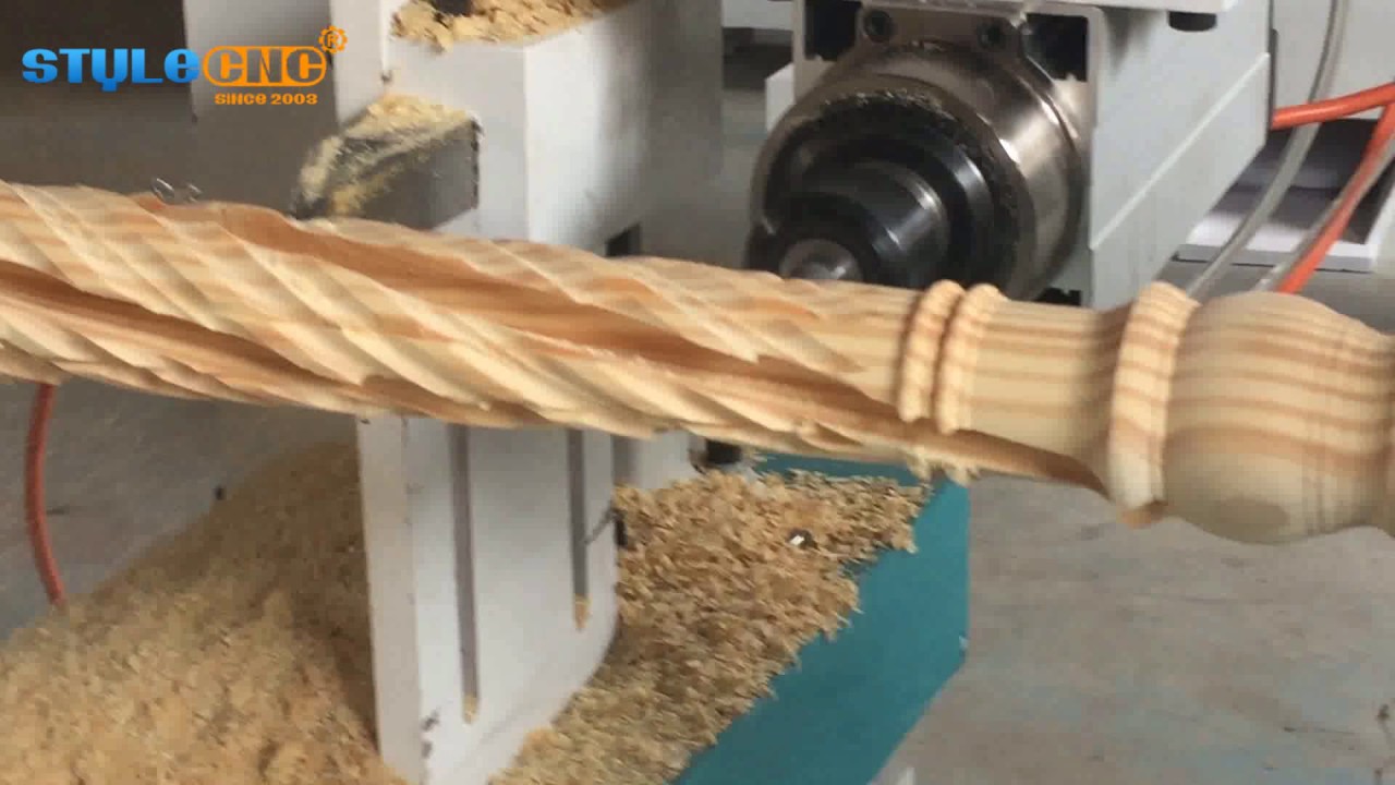 數控木工車床拉削樓梯扶手